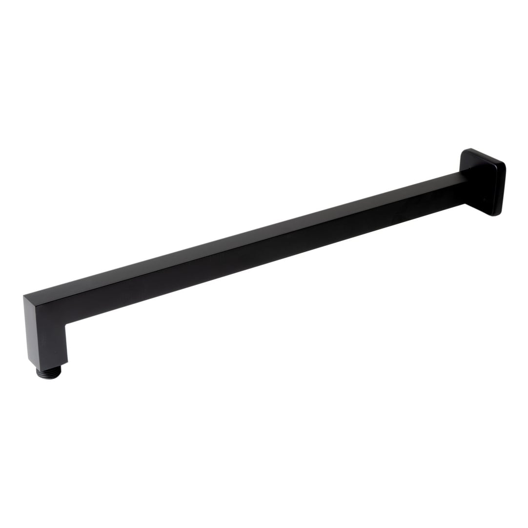Black Matte 20" Square Wall Shower Arm