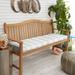 Humble + Haute Grey Buffalo Plaid Indoor/ Outdoor Bench Cushion