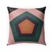 HEX PINK GREEN Indoor|Outdoor Pillow By Kavka Designs - 18X18