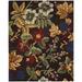 Nourison Applique Chocolate Area Rug (7'6 x 9'6) - 7'6" x 9'6"