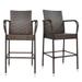 Brown Gradient Outdoor Bar Chair (Set of 2)