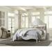 Ella Solid Wood Scroll Bed in White Wash