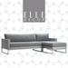 Elle Decor Tropez Outdoor Sectional Sofa, Grey