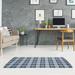 LA Throwback Football Luxury Plaid Area Rug