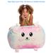 Stuffed Animal Storage Bean Bag Chair Cover only for Kids, Toy Holder