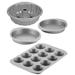 Farberware Bakeware Fluted Mold Cupcake Muffin & Cake Pan Set 4-Piece