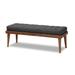 Carson Carrington Hjeltevad Mid-century Fabric Bench