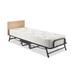 Jay-Be Hospitality Cot Folding Bed with Deep Spring Mattress and Headboard, Twin,