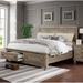 Furniture of America Nahkohe Rustic Grey Wood 2-drawer Sleigh Bed