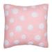 Cottage Home Laila Soft Pink Dot 16 Inch Throw Pillow