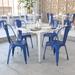 Metal Indoor/ Outdoor Stackable Bistro Chair (Set of 4)