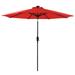 Sun-Ray 9' Round 8-Rib Aluminum Solar Umbrella, Base Not Included