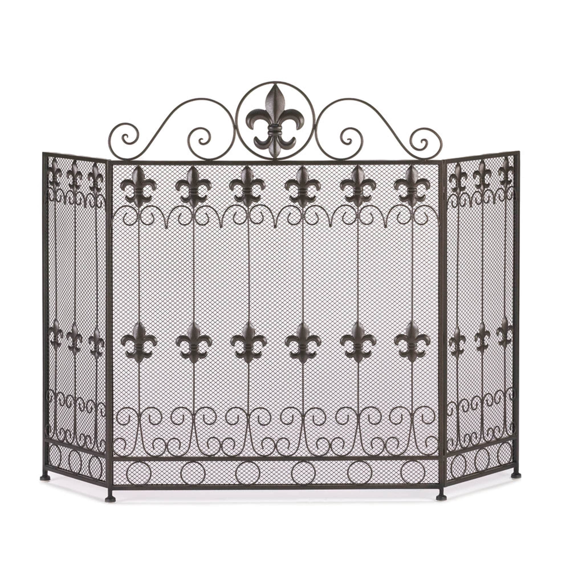 Fleur-De-Lis Fireplace Screen