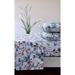 Azores Home Floral Printed Deep Pocket Sheet Set with Oversized Flat