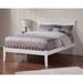 Madison White Solid Wood Queen Platform Bed