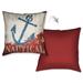 Laural Home Nautical Anchor Decorative 18-inch Throw Pillow