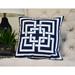 20 x 20 inch Greek New Key Geometric Print Pillow