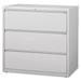 Lorell 3-Drawer Lt. Gray Lateral Files