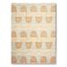 Contemporary Bohemian Glam Abstract Area Rug (6'x9') - Beige/Blue - 6' x 9' - 6' x 9'