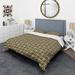 Designart 'Golden Luxury Geometrics XIV' Mid-Century Duvet Cover Set