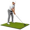 GoSports Golf Hitting Mat | PRO 5x4 Artificial Turf Mat for Indoor/Outdoor Practice | Includes 3 Rubber Tees