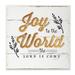 Stupell Joy To The Word Gold Christmas Holiday Word Design Wood Wall Art, 12 x 12, Proudly Made in USA