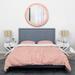 Designart 'Living Coral Pink' Mid-Century Duvet Cover Set