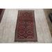 Antique Hand Knotted Wool Geometric Lori Shiraz Persian Area Rug - 9'9" x 5'3"