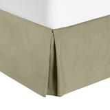 Nestl Luxury Pleated Full Size 14 inch Drop Bed Skirt