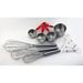 BakIng Tool Set 11pc 18/10 Stainless Steel (3pc SS Whisk, 4pc SS Meas Cup, & 4pc Meas Spns set)