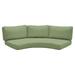 Outdoor Covers for Low-back Curved Armless Sofa Cushions