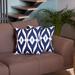 Mike & Co. Ikat Printed Throw Pillow Cover 18"x18" Set of 2