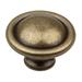 GlideRite 1.25-inch Antique Brass Round Ring Cabinet Knobs