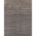 Pasargad Transitiona Collection Black/Beige Hand-knotted Lamb's Wool Rug (9'0 x 11'8) - 9' x 12'