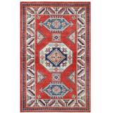 Handmade One-of-a-Kind Super Kazak Wool Rug (Afghanistan) - 3'11 x 6'2