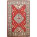 Geometric Traditional Kazak Oriental Area Rug Wool Hand-knotted Carpet - 2'8" x 4'0"