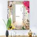 Designart 'Garland Sweet 23' Traditional Mirror - Printed Wall Mirror