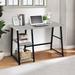 Homy Casa 47'' Computer Desk with A-shaped Design with 2 open storage shelves