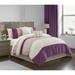 Chic Home Fae 9 Piece Ruched Color Block Comforter Set