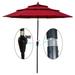Clihome 9Ft 3-Tiers Outdoor Patio Umbrella
