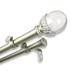 InStyleDesign Cassava Adjustable Double Curtain Rod with Resin Finials