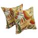Blazing Needles 17-inch Square Polyester Outdoor Throw Pillows (Set of 2)