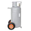 Flame King 40LB Horizontal & Vertical HOG Propane Tank Cylinder with Wheels