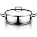 Hascevher Classic 18/10 Stainless Steel Dutch Oven Covered Stockpot Cookware Induction Compatible Oven Safe 8.5 Quart