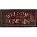 'Welcome to the Cabin' Nonskid Kitchen Accent Mat Rug - 1'8" x 3'8"