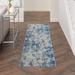 Nourison Rustic Textures Abstract Modern Blue Grey Area Rug