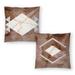 Stone & Marble II and Stone & Marble I - Set of 2 Decorative Pillows