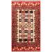 Geometric Turkoman Persian Area Rug Wool Hand-knotted Carpet - 3'5" x 5'0"