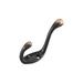 Rok Hardware Heavy Duty Coat Hook 3.5 inch Oil-Rubbed Bronze