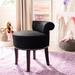 SAFAVIEH Georgia Black Vanity Stool - 18"W x 19"D x 23"H